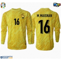 Moški Nogometni dresi Francija Mike Maignan #16 Vratar Domači EP 2024 Dolgi Rokav